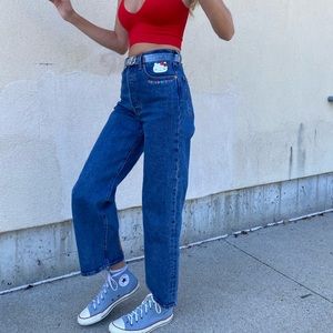 HELLO KITTY RIBCAGE STRAIGHT LEVIS